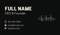 Elegant Salon Lettermark Business Card