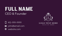 Gray Shield Crown Business Card