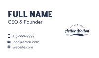 Jersey Clothing Varsity Business Card Image Preview