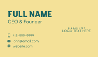 Playful Business Card example 3