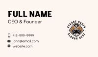 Chainsaw Woodcutting Industrial Business Card