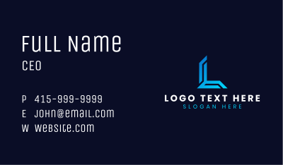 Professional Tech Startup Business Card Image Preview