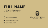 Elegant Lion Safari Business Card