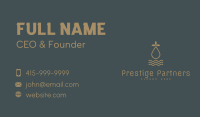 Golden Herbal Essential Oil Business Card