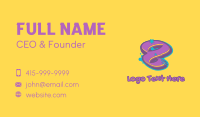 Graffiti Star Number 8 Business Card