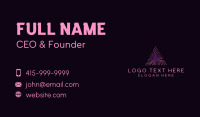 Architecture Pyramid Technology Business Card