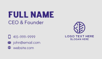 Blue Brain Circuit Business Card Design