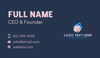 Fist Face Bubbles Business Card