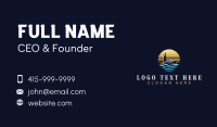 Yacht Waves Travel Business Card Design