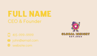 Colorful Doughnut Mascot Business Card