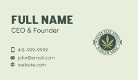 Marijuana Leaf Plant Business Card