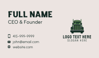 Green Freight Cargo Distribution Business Card