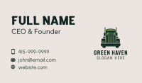 Green Freight Cargo Distribution Business Card Image Preview