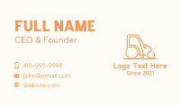 Plow Business Card example 2