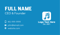 Musical Note App Business Card