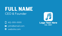 Musical Note App Business Card Design