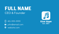 Musical Note App Business Card