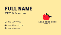 Cute Vegan Apple Business Card Design