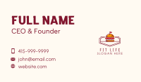 Hamburger Flag Diner Business Card Design