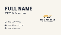 Marketing Agency Letter MD Business Card Image Preview