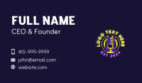 Microphone Radio Podcast Business Card