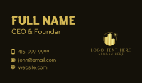 Golden Building Star Business Card