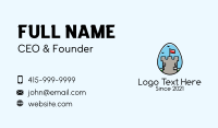 Medieval Fort Egg Business Card