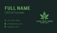 Cannabis Leaf Arrow  Business Card Design