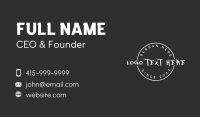 Urban Streetwear Fashion Business Card