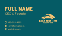 Small Yellow Car Business Card Design