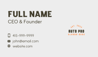 Generic Brand Clothing Business Card