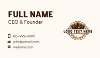 Sawmill Woodwork Lumberjack Business Card