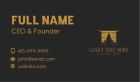 Gold Architecture Building Business Card