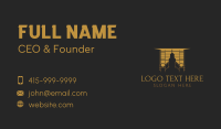 Gold Architecture Building Business Card Design