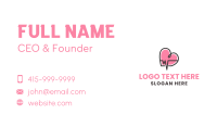 Pink Lifeline Heartbeat Business Card