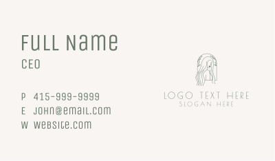 Natural Hair Salon Business Card Image Preview