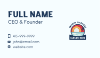 Tropical Beach Surfing Business Card