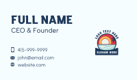 Tropical Beach Surfing Business Card