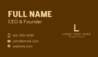 Basic Business Lettermark Business Card