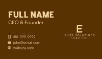 Basic Business Lettermark Business Card