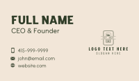 Hand Planer Star Carpentry Business Card Design