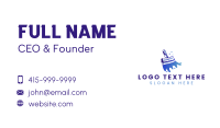 Wash Squeegee Housekeeping Business Card Design