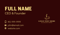 Candle Light Lamp Business Card Design