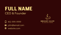 Candle Light Lamp Business Card