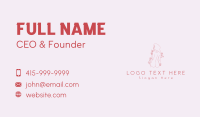 Floral Garden Woman Body Business Card Design