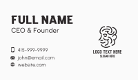 Man Smiling Line Art Business Card