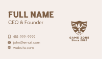 Bronze Eagle Crest Business Card