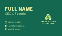 Green Origami Lettermark Business Card