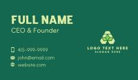 Green Origami Lettermark Business Card Design