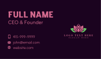 Lotus Petal Meditation Business Card